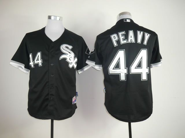 Men Chicago White Sox #44 Peavy Black MLB Jerseys->chicago white sox->MLB Jersey